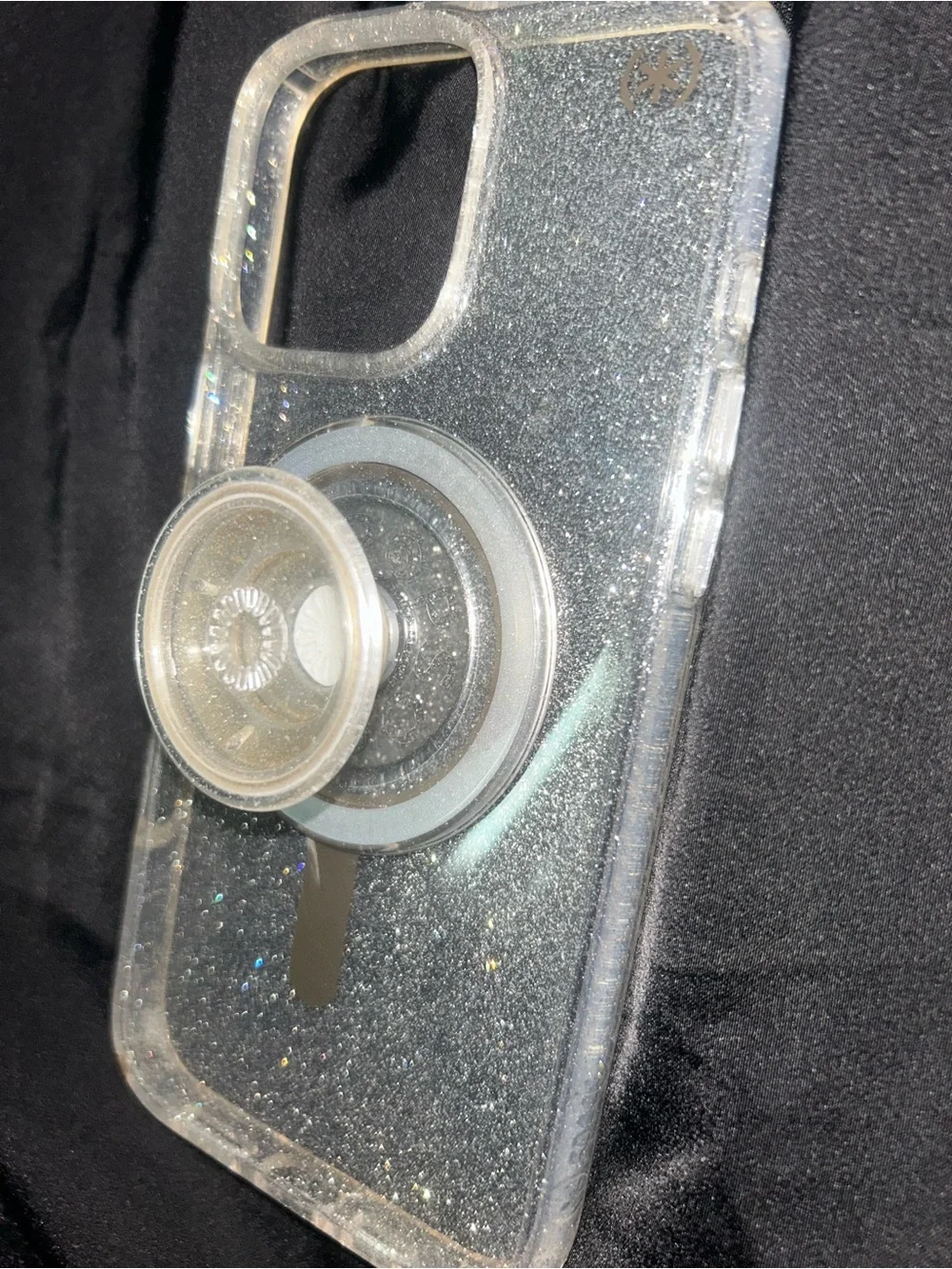 Speck Presidio Lux Glitter Case with MagSafe PopGrip for iPhone Pro Max / Plus